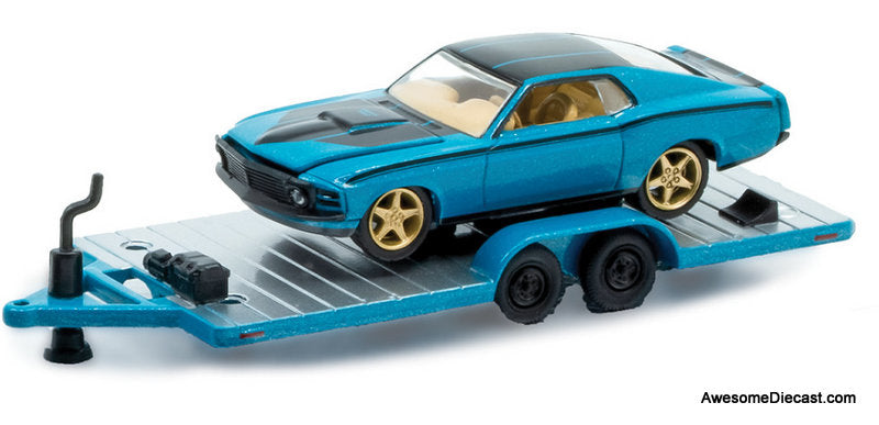 1990 Ford F-350 Dually & 1970 Ford Mustang 1:64 Diecast Model Model Vehicles by M2 Machines