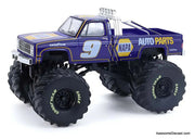1984 Chevrolet C-20 Monster Truck, Chase Elliott #9 NAPA, Kings of Crunch Hendrick Motorsports Edition 1:64 Diecast Model Truck by Greenlight