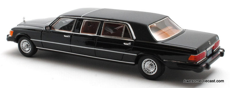 1973 Mercedes-Benz 450SEL Limousine, Black 1:43 Resin Cast Model Car by Matrix