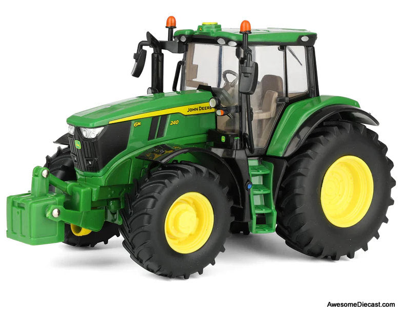 John Deere 6M 240 Tractor, Green 1:32 Diecast Model Tractor by Britains