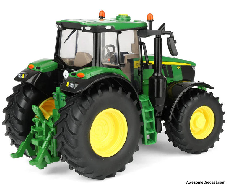 John Deere 6M 240 Tractor, Green 1:32 Diecast Model Tractor by Britains
