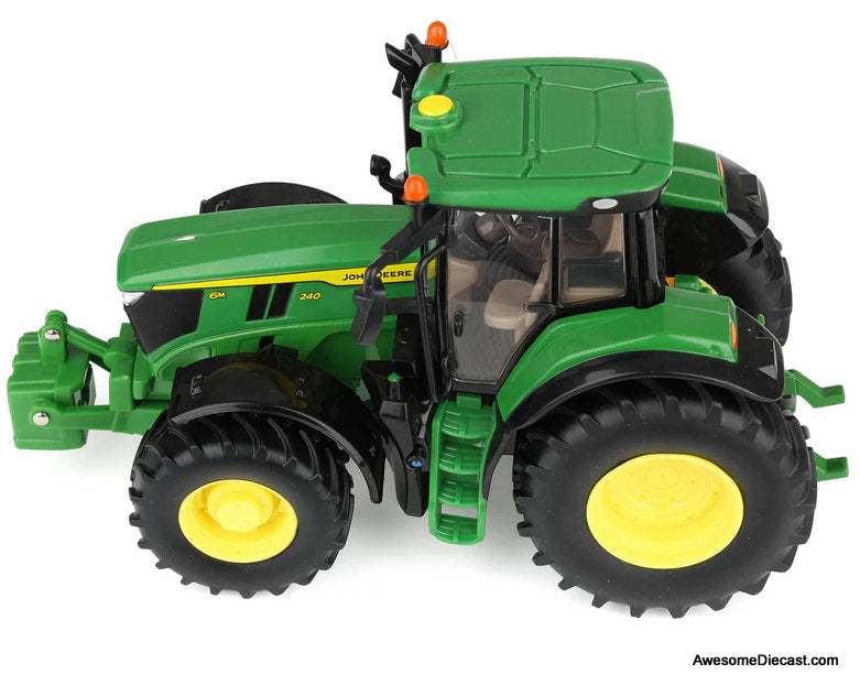 John Deere 6M 240 Tractor, Green 1:32 Diecast Model Tractor by Britains