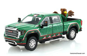 2022 GMC Sierra 3500 HD Mexico Tribute w/Eagle Figurine International Soccer Celebration 26 1:64 Diecast Model Truck by Greenlight