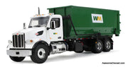 Peterbilt 567 Waste Management Garbage Truck w/40 Yard Roll-Off Container 1:34 Diecast Model Truck by First Gear