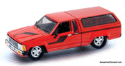 1985 Toyota Pick-Up Truck, Red 1:64 Diecast Model Truck by M2 Machines