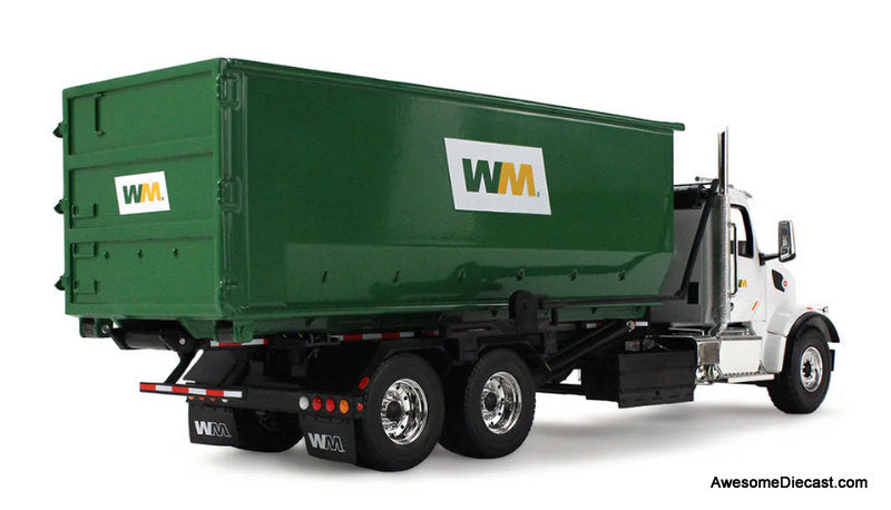Peterbilt 567 Waste Management Garbage Truck w/40 Yard Roll-Off Container 1:34 Diecast Model Truck by First Gear