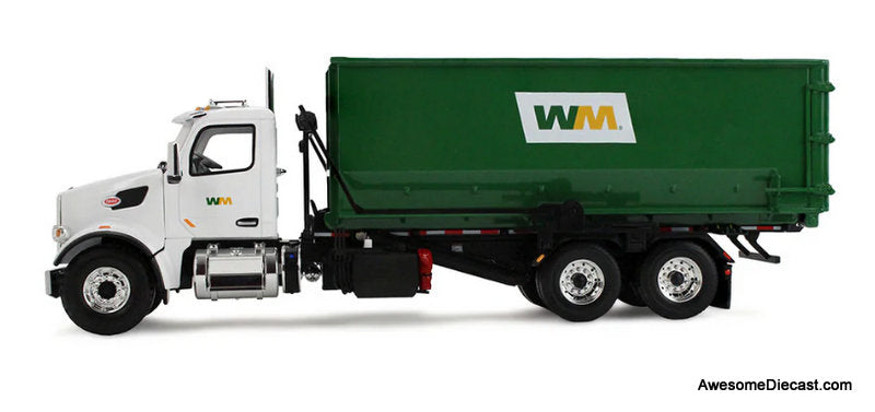 Peterbilt 567 Waste Management Garbage Truck w/40 Yard Roll-Off Container 1:34 Diecast Model Truck by First Gear