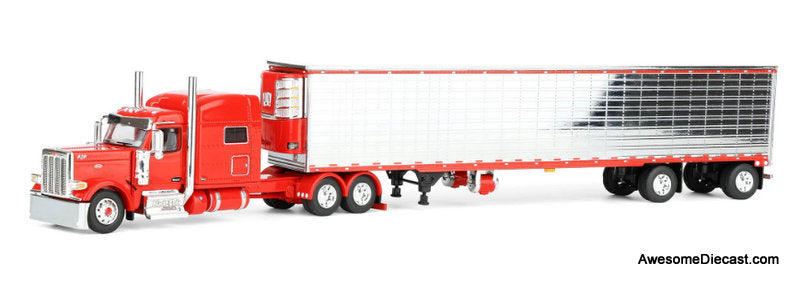 Peterbilt 589 Sleeper Tractor w/Utility Reefer Trailer, Blackjack Express LLC 1:64 Diecast Model Truck DCP by FG