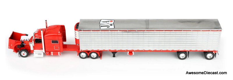 Peterbilt 589 Sleeper Tractor w/Utility Reefer Trailer, Blackjack Express LLC 1:64 Diecast Model Truck DCP by FG