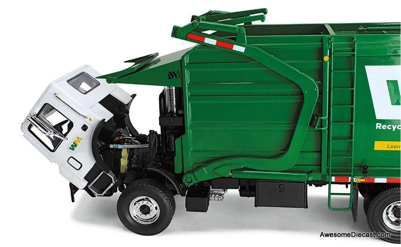 Mack TerraPro w/Wittke Front Load Refuse & Bins: Waste Management 1:34 Diecast Model Truck by First Gear