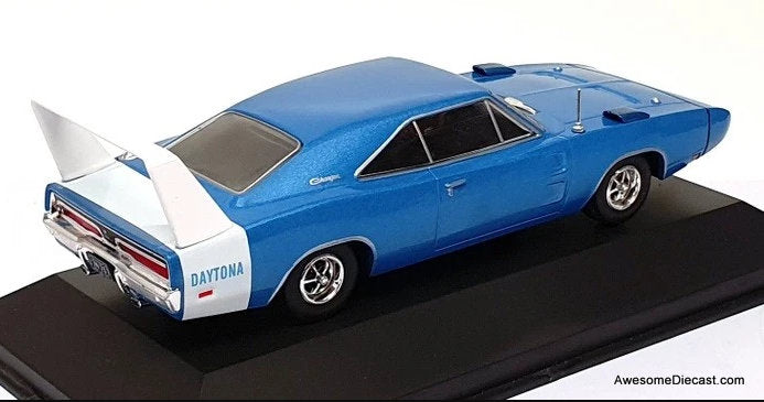 1969 Dodge Charger Daytona, Metallic Blue 1:43 Diecast Model Car by Altaya