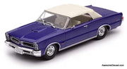 1965 Pontiac Tempest Le Mans GTO Convertible (Roof Up), Metallic Blue 1:43 Diecast Model Car by Altaya