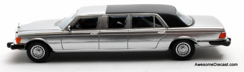 1973 Mercedes-Benz 450SEL Limousine, Silver 1:43 Resin Cast Model Car by Matrix