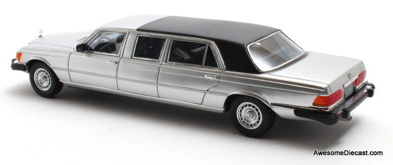 1973 Mercedes-Benz 450SEL Limousine, Silver 1:43 Resin Cast Model Car by Matrix