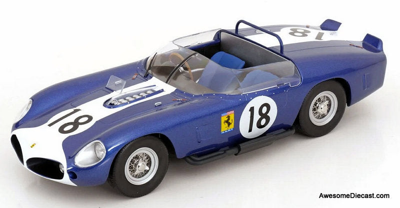 Ferrari 250 TR61 #18, Blue 1962 Le Mans 1:18 Diecast Model Car by Werk83