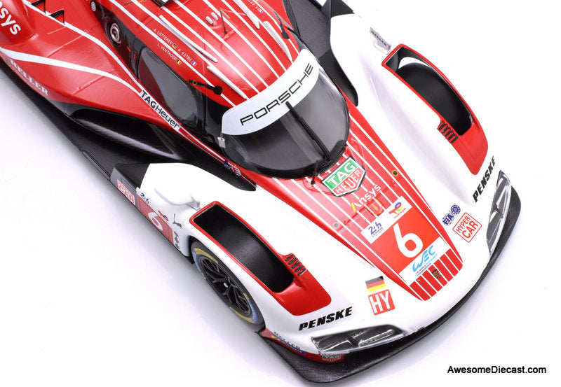 Porsche 963 #6 Porsche Penske Motorsport 24h Le Mans 2024 1:18 Diecast Model Car by IXO
