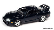 1995 Toyota Supra, Baltic Blue 1:64 Diecast Model Car by Auto World