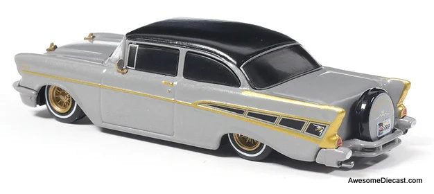 1957 Chevrolet Bel Air Low Rider, Gray 1:64 Diecast Model Car by IXO