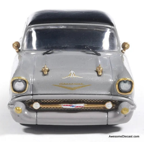 1957 Chevrolet Bel Air Low Rider, Gray 1:64 Diecast Model Car by IXO