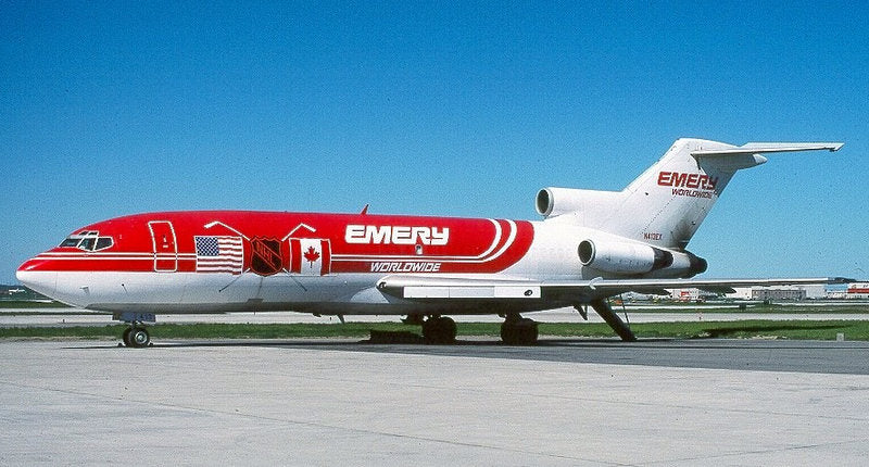 Boeing 727-100 Emery Worldwide (Reg #N413EX) 1:400 Diecast Model Plane by Aero Classics