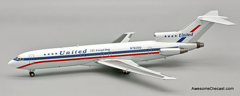 Boeing 727-200 United Airlines (Reg #N763OU) 1:200 Diecast Model Plane by Inflight 200