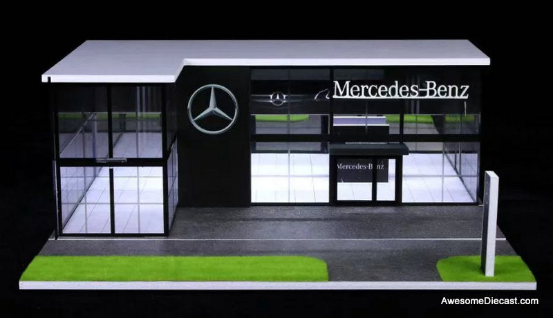 Mercedes-Benz Dealership w/Lighting 1:64 Diorama by MoreArt