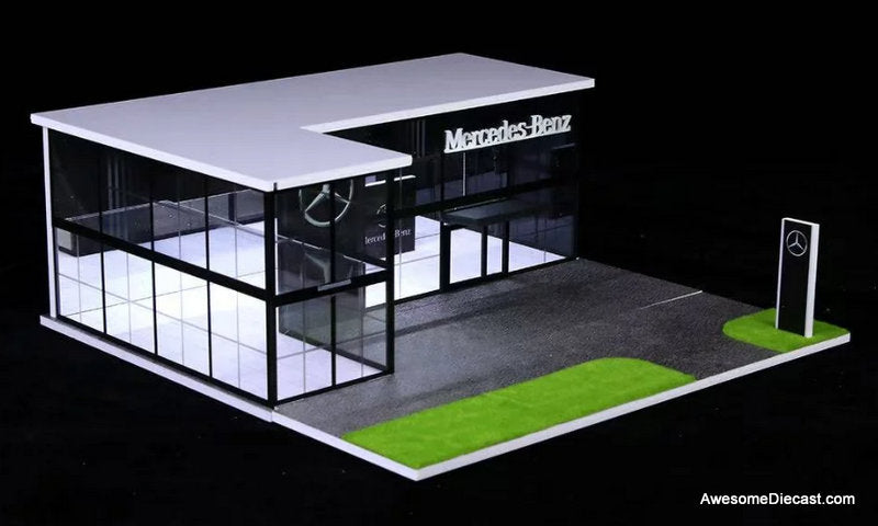 Mercedes-Benz Dealership w/Lighting 1:64 Diorama by MoreArt