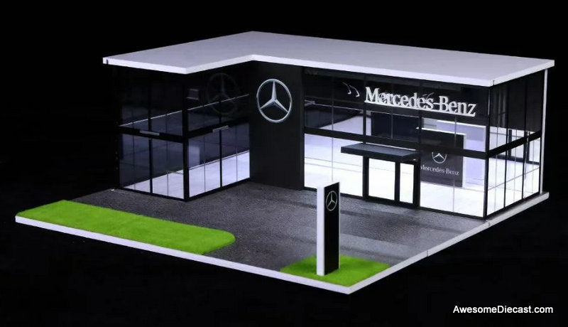 Mercedes-Benz Dealership w/Lighting 1:64 Diorama by MoreArt