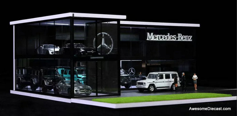 Mercedes-Benz Dealership w/Lighting 1:64 Diorama by MoreArt