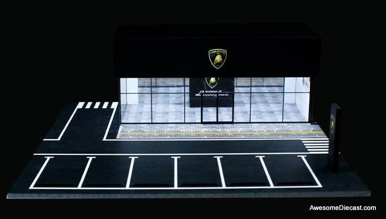 Lamborghini Dealership Diorama w/Lighting 1:64 Diorama by MoreArt