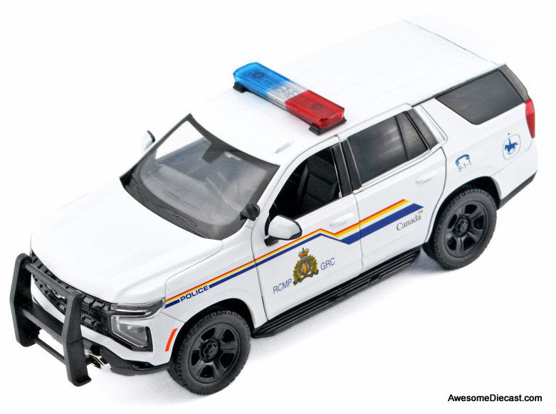 2025 Chevrolet Tahoe PPV "RCMP (Royal Canadian Mounted Police)" 1:24 Diecast Model Car by Motor Max