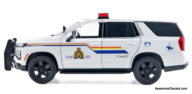 2025 Chevrolet Tahoe PPV "RCMP (Royal Canadian Mounted Police)" 1:24 Diecast Model Car by Motor Max
