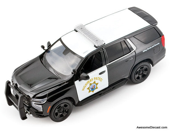 2025 Chevrolet Tahoe PPV California Highway Patrol 1:24 Diecast Model Car by Motor Max