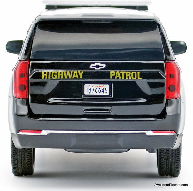2025 Chevrolet Tahoe PPV California Highway Patrol 1:24 Diecast Model Car by Motor Max