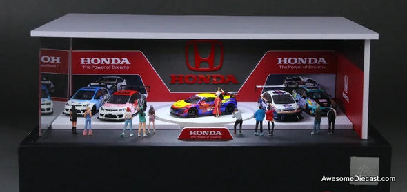 Honda Rotating Booth Exhibition Hall w/Lighting 1:64 Diorama by MoreArt
