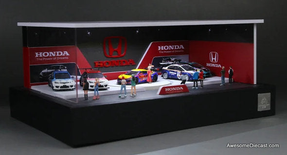 Honda Rotating Booth Exhibition Hall w/Lighting 1:64 Diorama by MoreArt