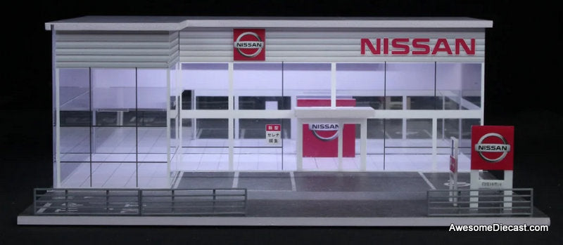 Nissan Dealership w/Lighting 1:64 Diorama by MoreArt