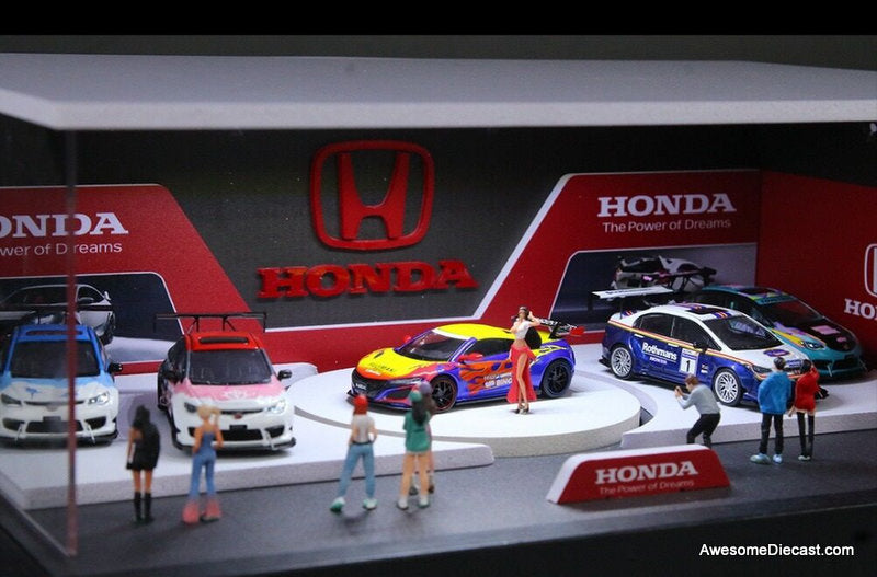 Honda Rotating Booth Exhibition Hall w/Lighting 1:64 Diorama by MoreArt