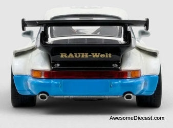 Porsche 930 RWB, Matte White 1:64 Diecast Model Car by PGM