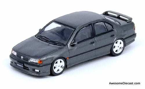 Nissan Primera P10, Gunmetal Gray 1:64 Diecast Model Car by Inno64