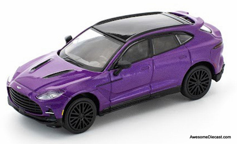 Aston Martin DBX707, Storm Purple 1:64 diecast Model Car by Pop Race