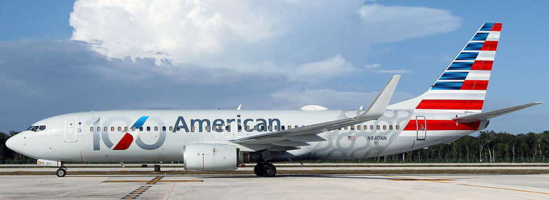 Boeing 737-800 American Airlines (Reg #N840NN) "100th Centennial" 1:400 Diecast Model Plane by Gemini Jets