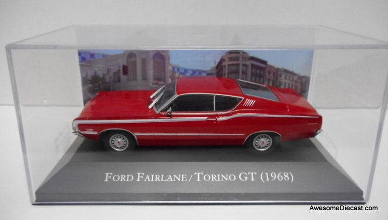1968 Ford Fairlane Torino GT, Red 1:43 Diecast Model Car by DeAgostini