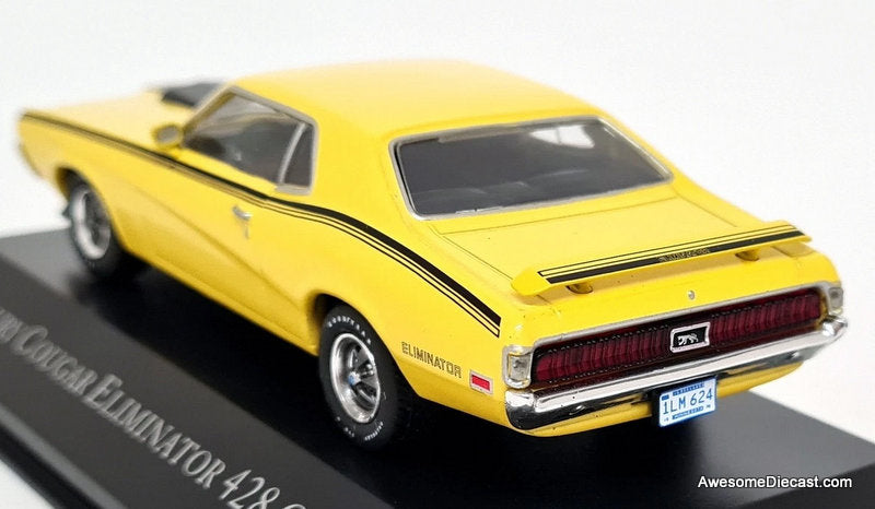 1970 Mercury Cougar Eliminator 428 CJ, Yellow 1:43 Diecast Model Car by DeAgostini