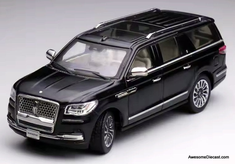 Lincoln Navigator SUV, Black 1:64 Diecast Model Car by WTX