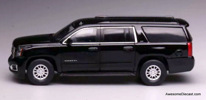 GMC Yukon XL SUV, Black 1:64 Diecast Model Car by 596 Model
