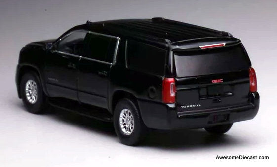 GMC Yukon XL SUV, Black 1:64 Diecast Model Car by 596 Model