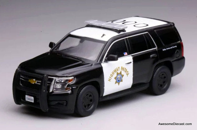2015 Chevrolet Tahoe Police Interceptor: California Highway Patrol 1:64 Diecast Model Car by 596 Model