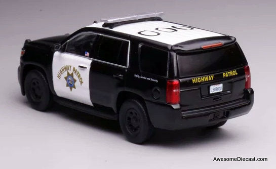 2015 Chevrolet Tahoe Police Interceptor: California Highway Patrol 1:64 Diecast Model Car by 596 Model
