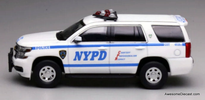 2015 Chevrolet Tahoe Police Interceptor: NYPD 1:64 Diecast Model Car by 596 Model